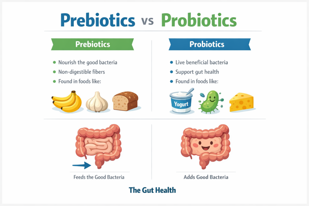 prebiotics vs probiotics