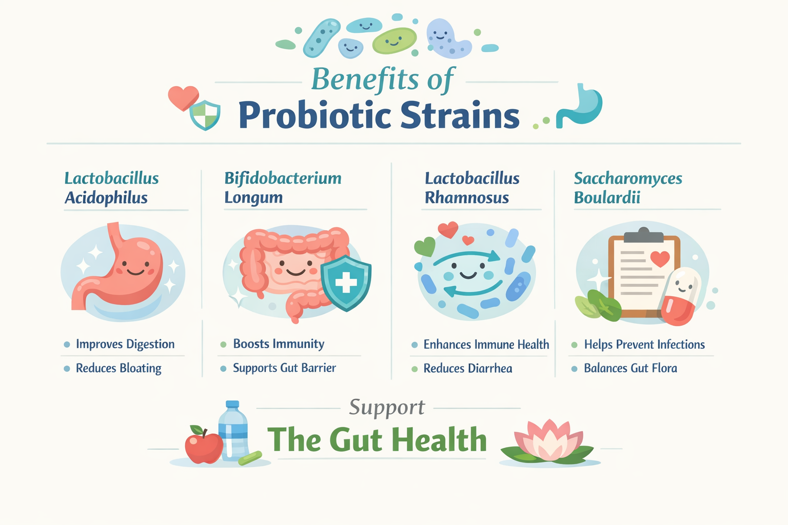 Exploring the Benefits of Different Probiotic Strains probiotic strains